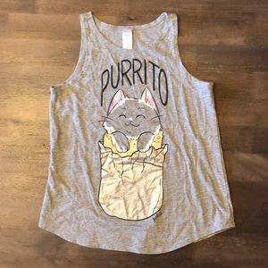 Cat Burrito Tank Top